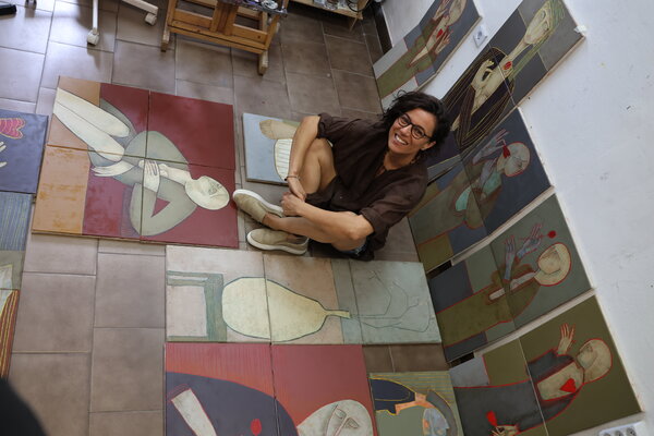 Tatiana Harizanova in the Studio
