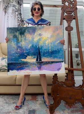 Anna Ravliuc in the Studio: Summer mood in my studio