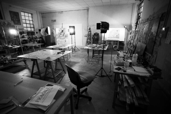 Francesco D'Adamo in the Studio: studio view - December 2020