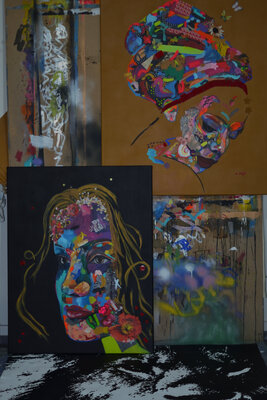Monique de Kruijk in the Studio