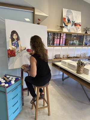 Maristela Ribeiro in the Studio