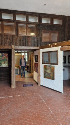 Petra Kohns-Merges in the Studio: Impressionen aus meinem Atelier - mein erster Besucher -