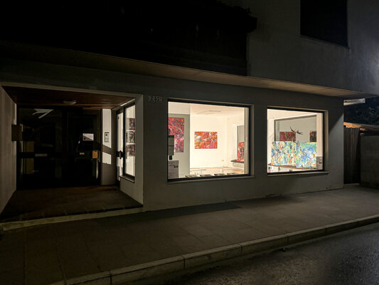 Petra Kohns-Merges in the Studio: Ausstellung Latsch/ Italien bei Nacht
