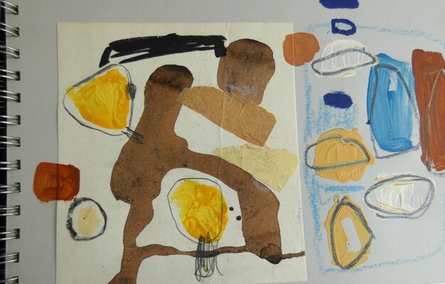 Claudette Griffiths in the Studio