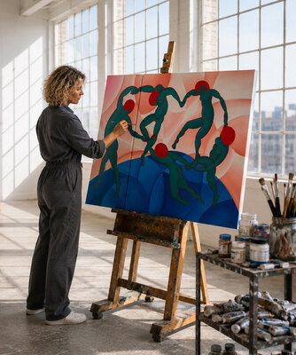 Nana Stein in the Studio