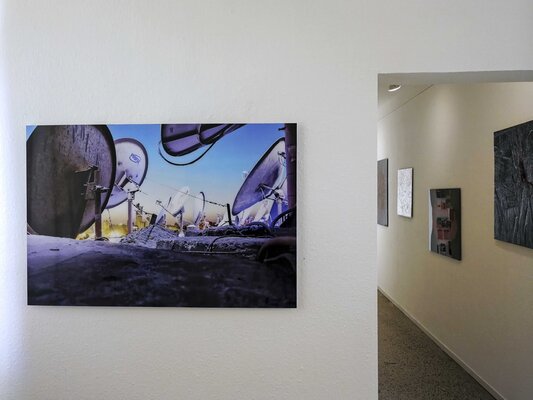 Volker W. Hamann in the Studio: Ausstellung BILDWERKE Galerie BRÖTZINGER ART