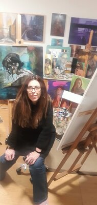 Monica Catto in the Studio: In studio