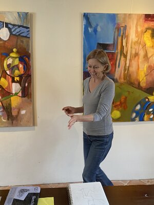 Monique Jacquemin in the Studio: Im Atelier MOJA, Wachtberg, April 2024