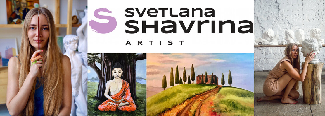 SVETLANA SHAVRINA in the Studio: An Eastern Europe painter based in Dubai, UAE with over 15 years of artistic experience