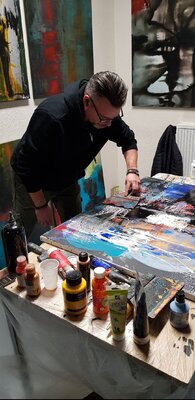 Stéphane Droit in the Studio: en pleine inspiration