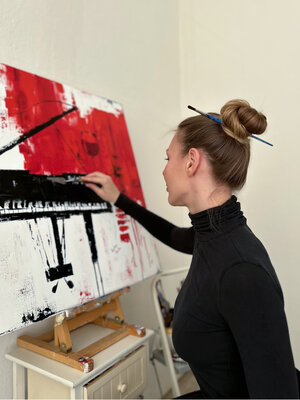 Kristina Mallen im Studio