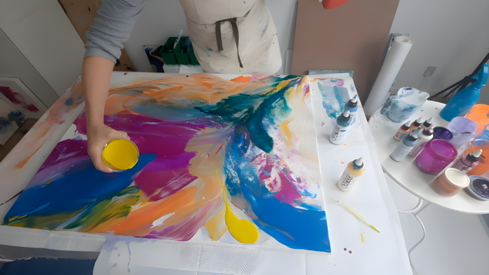 Kasia Jans in the Studio
