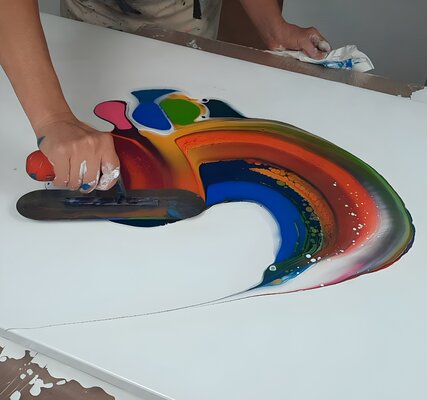 Kasia Jans in the Studio