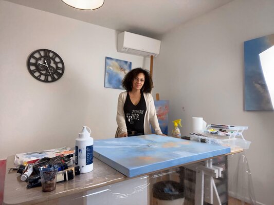 Sandrine Belmont in the Studio