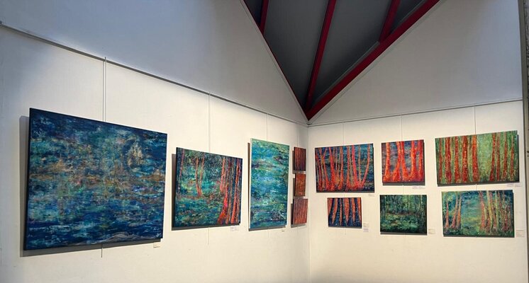 Corinne FOUCOUIN in the Studio: Expo solo Au Théâtre Prévert Aulnay (93)