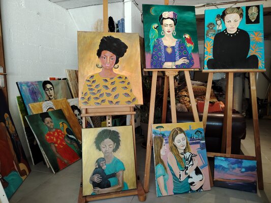 Muriel Ho Paintings in the Studio: Atelier juillet 2026