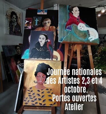 Muriel Ho Paintings in the Studio: Portes ouvertes de l'atelier 2,3 et 4 octobre