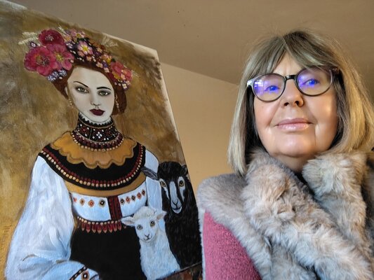 Muriel Ho Paintings in the Studio: A l'atelier avec "Sofia" mars 2026
