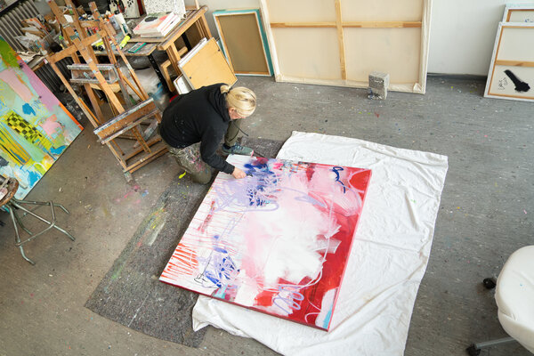 Christiane Lohrig in the Studio