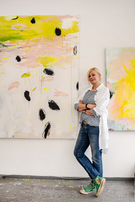 Christiane Lohrig in the Studio