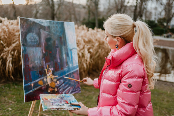 Vladislava Yakovenko in the Studio