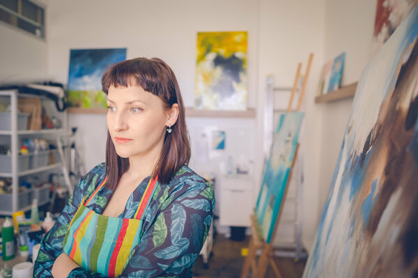 Agnieszka Potocka-Makoś in the Studio