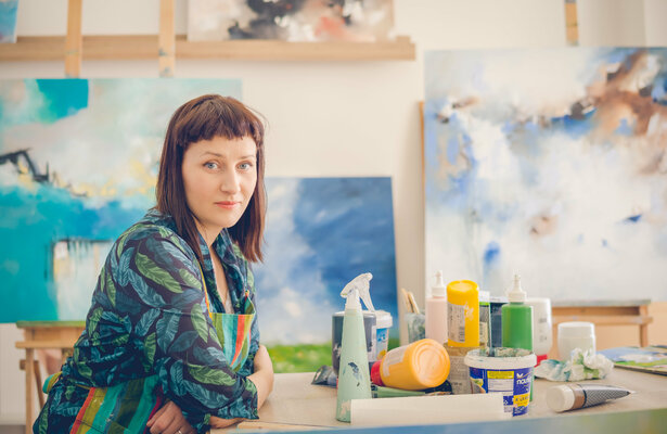 Agnieszka Potocka-Makoś in the Studio
