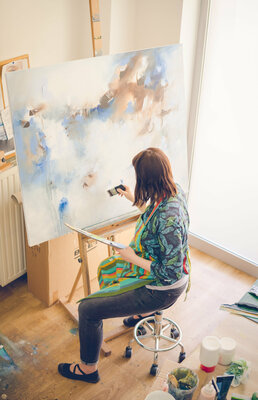 Agnieszka Potocka-Makoś in the Studio