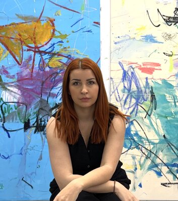 Adriana Bernet in the Studio