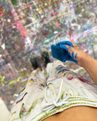 Adriana Bernet in the Studio