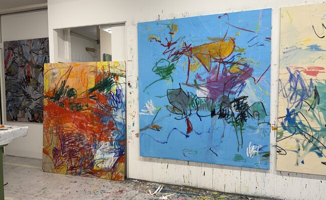 Adriana Bernet in the Studio