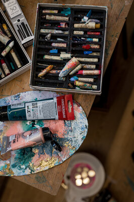 Julija Saler in the Studio