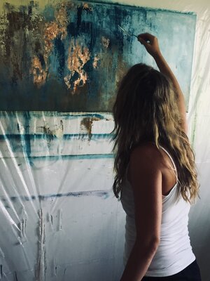 Julija Saler in the Studio