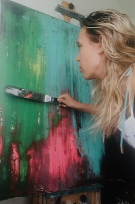 Julija Saler in the Studio