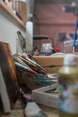 Julija Saler in the Studio