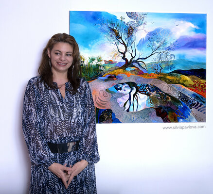 Silvia Pavlova in the Studio: In Blue