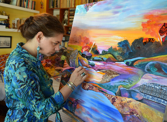 Silvia Pavlova in the Studio: At work