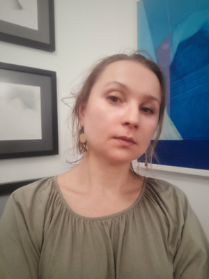 Agnieszka Kamińska in the Studio