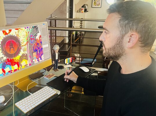 Mr Pablo Costa in the Studio