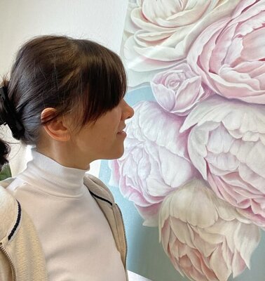 Olga Valenzuela in the Studio