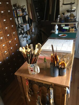 Laurence Hubswerlin Diradourian in the Studio: Mon atelier, lieu d'harmonie et création