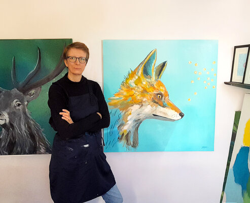 Barbara Dräger in the Studio