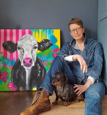 Barbara Dräger in the Studio