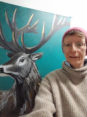 Barbara Dräger in the Studio