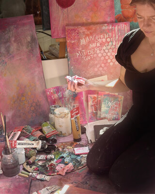 Nicole Filsinger in the Studio
