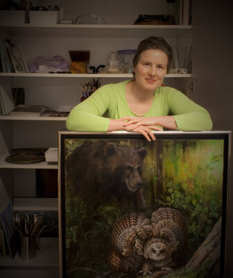 Satu Helle in the Studio
