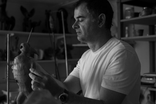 Thomas Bertolis in the Studio