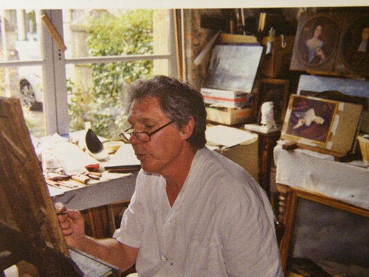 stéphane morlais in the Studio: réalisation d'un tableau pour le salon comparaisons