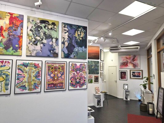Olga Brink in the Studio: My gallery Galleri BRINK in Uppsala, Sweden