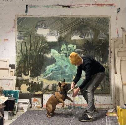 Philippa Jasper in the Studio